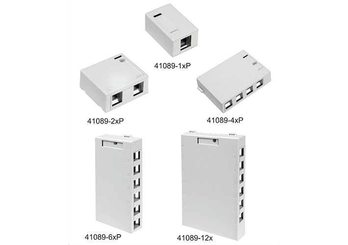 Foto Cajas de montaje superficial para conectores QuickPort® 